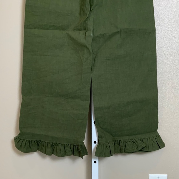 Anthropologie The Colette Magic Fabric Ruffle-Hem Crop Wide-Leg Pants by Maeve - Picture 14 of 16